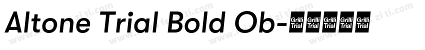 Altone Trial Bold Ob字体转换